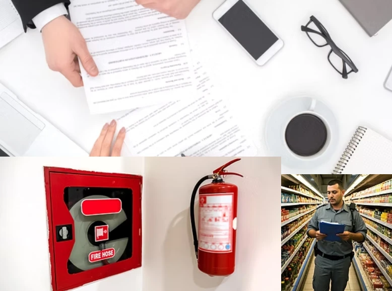 Fire-safety inspection during a business licence review