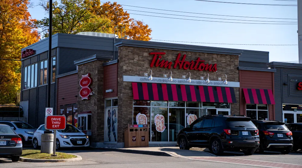 Restaurant storefront converted under a change-of-use permit