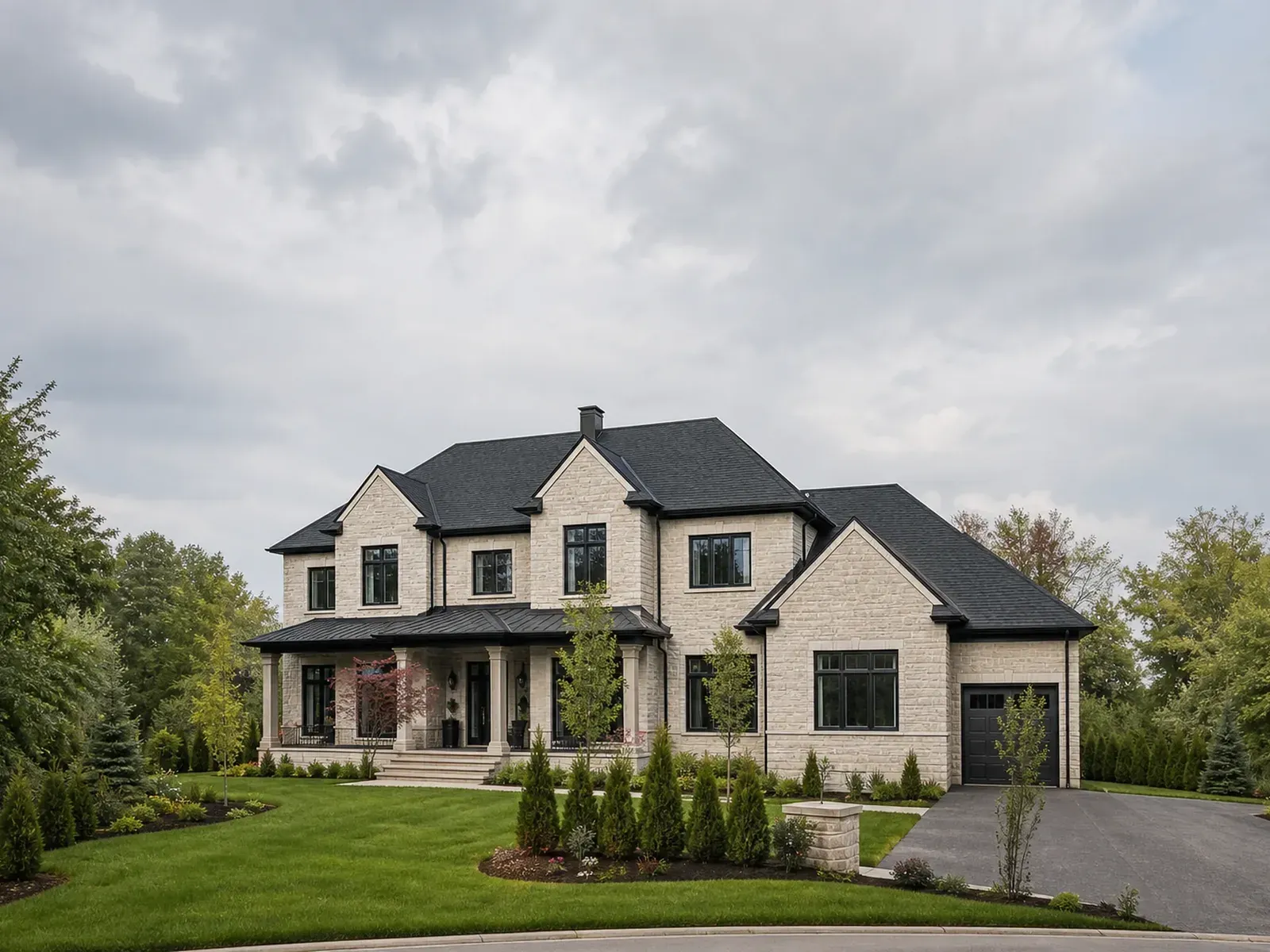 New custom home on its lot